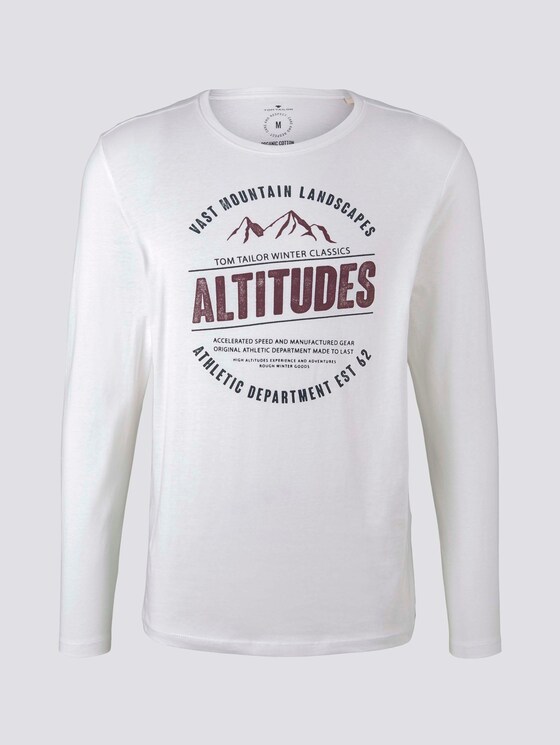 Langarmshirt mit Print - Männer - Off White Langarmshirt mit Print - Männer - Off White - 7 - TOM TAILOR