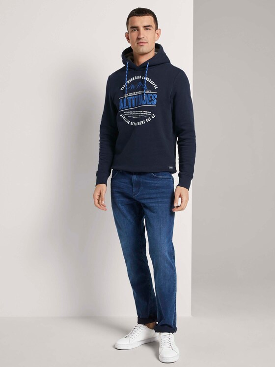 Hoodie mit Print - Männer - Sky Captain Blue Hoodie mit Print - Männer - Sky Captain Blue - 3 - TOM TAILOR
