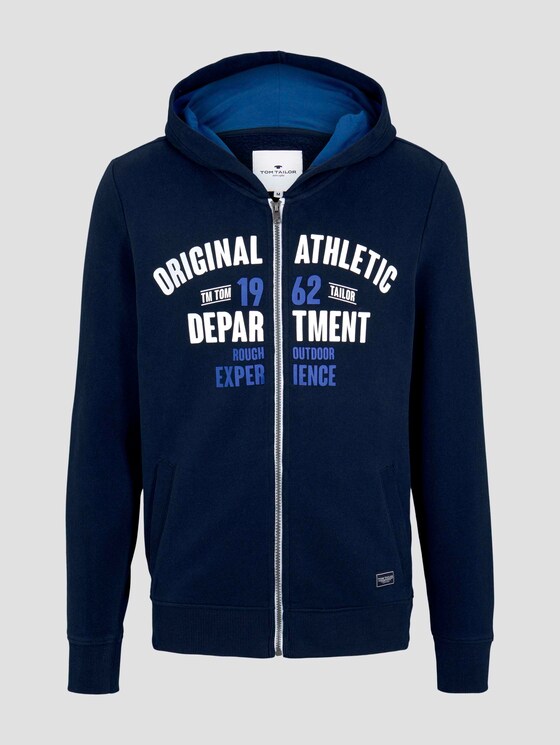 Sweatjacke mit Print - Männer - Sky Captain Blue Sweatjacke mit Print - Männer - Sky Captain Blue - 7 - TOM TAILOR