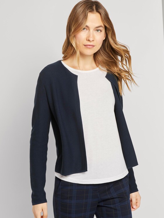 Kurzer Strick-Cardigan - Frauen - Sky Captain Blue Kurzer Strick-Cardigan - Frauen - Sky Captain Blue - 5 - TOM TAILOR