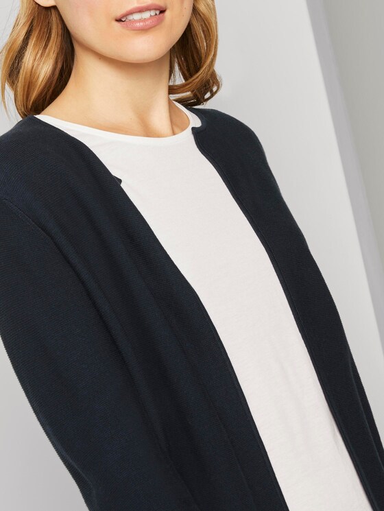 Kurzer Strick-Cardigan - Frauen - Sky Captain Blue Kurzer Strick-Cardigan - Frauen - Sky Captain Blue - 9 - TOM TAILOR