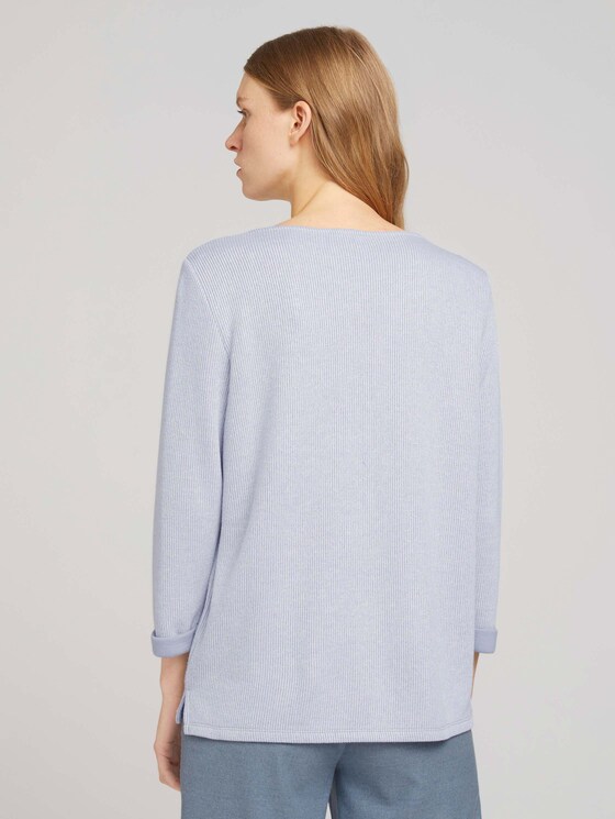 Sweatshirt mit melierter Innenseite - Frauen - comfort grey melange Sweatshirt mit melierter Innenseite - Frauen - comfort grey melange - 2 - TOM TAILOR