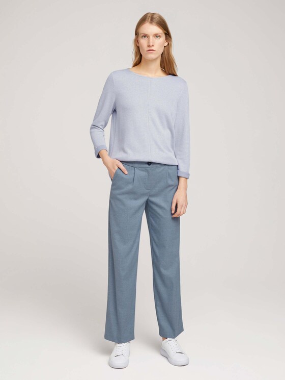 Sweatshirt mit melierter Innenseite - Frauen - comfort grey melange Sweatshirt mit melierter Innenseite - Frauen - comfort grey melange - 3 - TOM TAILOR