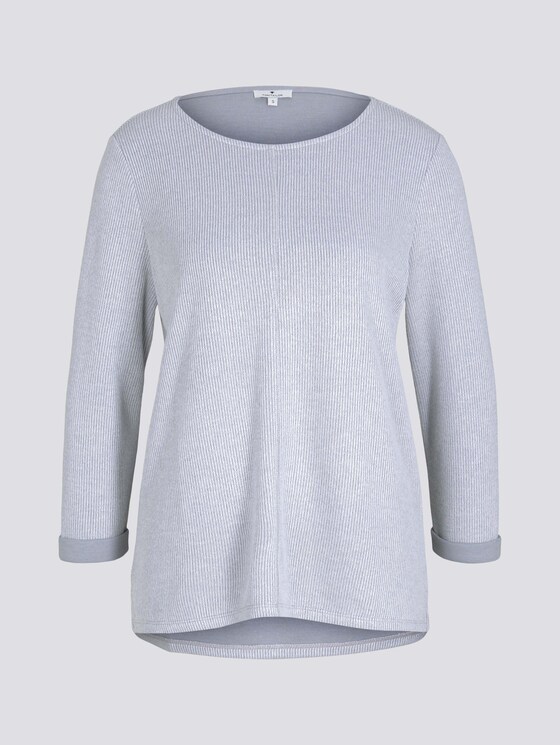 Sweatshirt mit melierter Innenseite - Frauen - comfort grey melange Sweatshirt mit melierter Innenseite - Frauen - comfort grey melange - 7 - TOM TAILOR