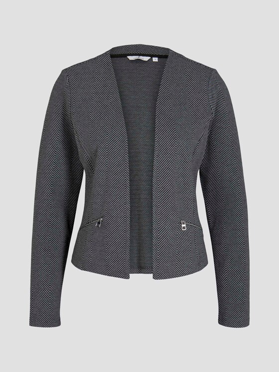 Blazer mit Fischgrätmuster - Frauen - dark grey herringbone Blazer mit Fischgrätmuster - Frauen - dark grey herringbone - 7 - TOM TAILOR