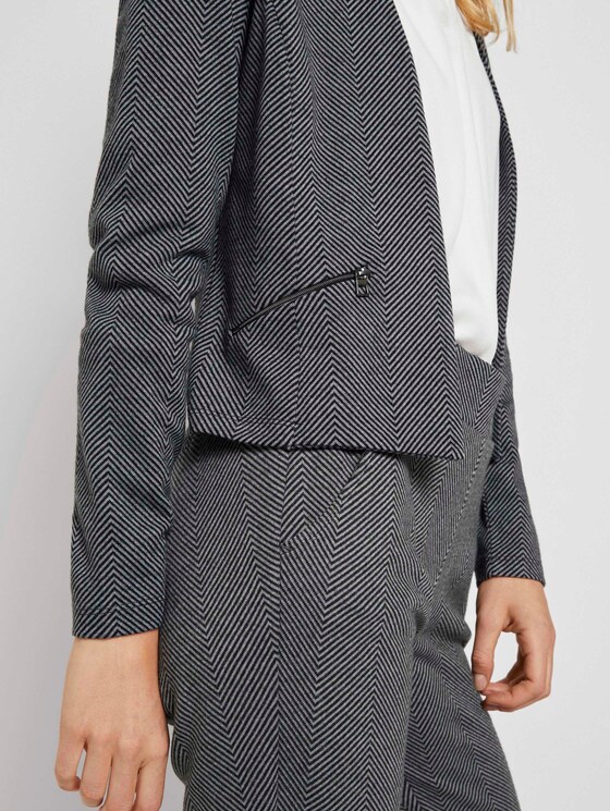 Blazer mit Fischgrätmuster - Frauen - dark grey herringbone Blazer mit Fischgrätmuster - Frauen - dark grey herringbone - 9 - TOM TAILOR