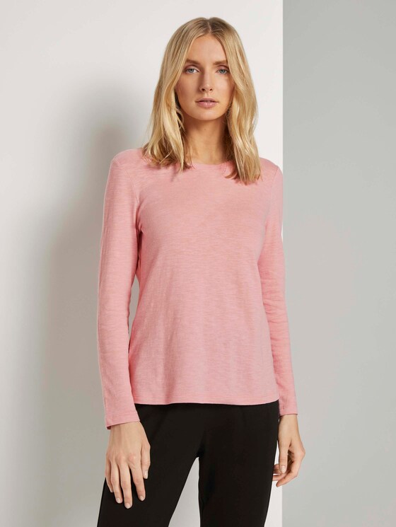 Langarmshirt aus Organic Cotton - Frauen - blush rose Langarmshirt aus Organic Cotton - Frauen - blush rose - 1 - TOM TAILOR