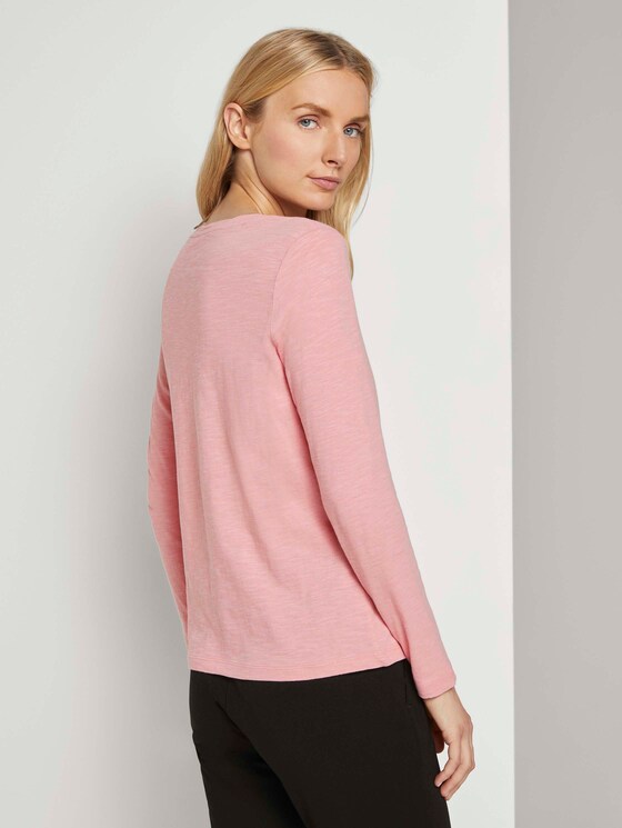 Langarmshirt aus Organic Cotton - Frauen - blush rose Langarmshirt aus Organic Cotton - Frauen - blush rose - 2 - TOM TAILOR