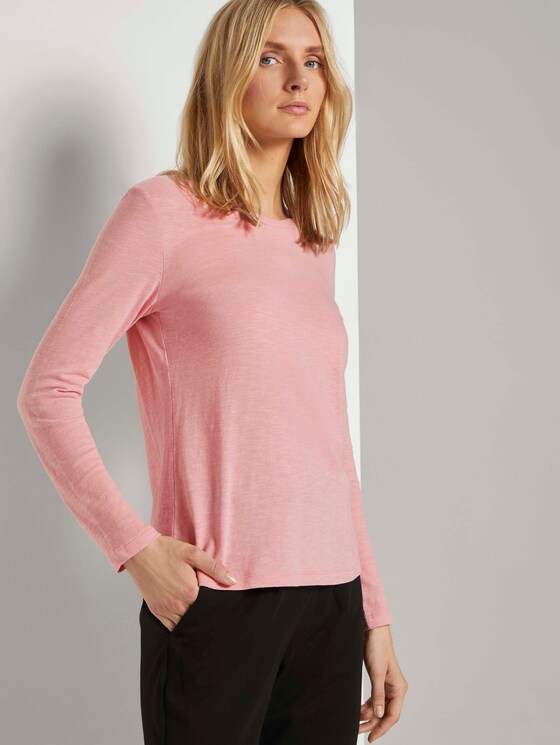 Langarmshirt aus Organic Cotton - Frauen - blush rose Langarmshirt aus Organic Cotton - Frauen - blush rose - 5 - TOM TAILOR