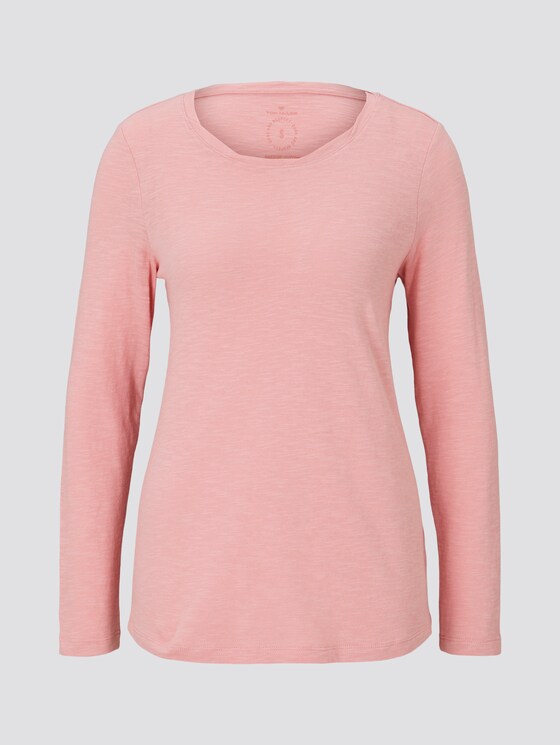 Langarmshirt aus Organic Cotton - Frauen - blush rose Langarmshirt aus Organic Cotton - Frauen - blush rose - 7 - TOM TAILOR