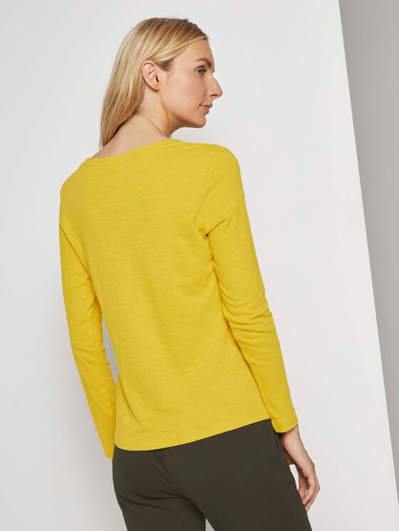 Langarmshirt aus Organic Cotton - Frauen - california sand yellow Langarmshirt aus Organic Cotton - Frauen - california sand yellow - 2 - TOM TAILOR