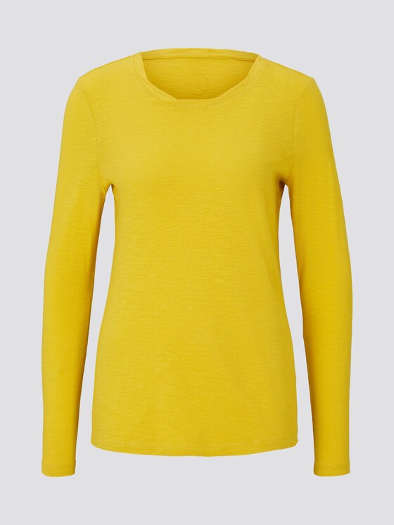 Langarmshirt aus Organic Cotton - Frauen - california sand yellow Langarmshirt aus Organic Cotton - Frauen - california sand yellow - 7 - TOM TAILOR