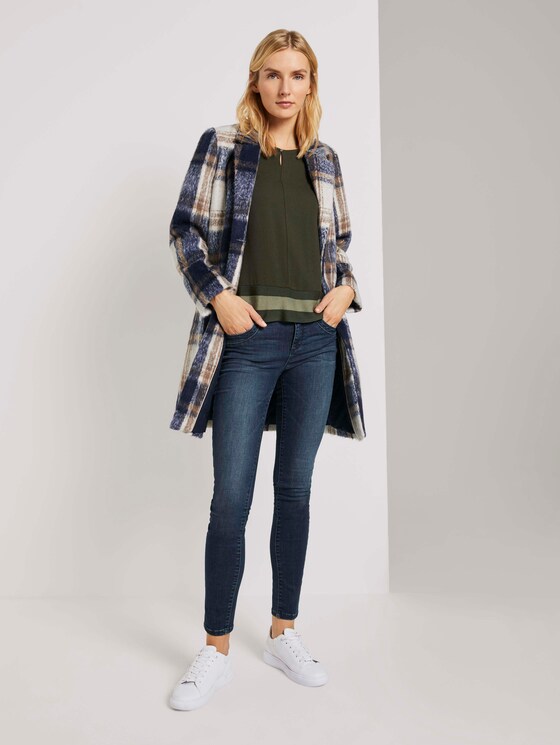 3/4-Arm Shirt im Materialmix - Frauen - Dark Rosin Green 3/4-Arm Shirt im Materialmix - Frauen - Dark Rosin Green - 3 - TOM TAILOR