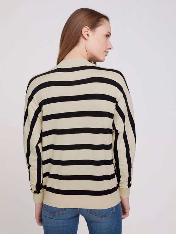 Strickpullover aus Bio-Baumwolle - Frauen - big creme navy stripe Strickpullover aus Bio-Baumwolle - Frauen - big creme navy stripe - 2 - TOM TAILOR Denim