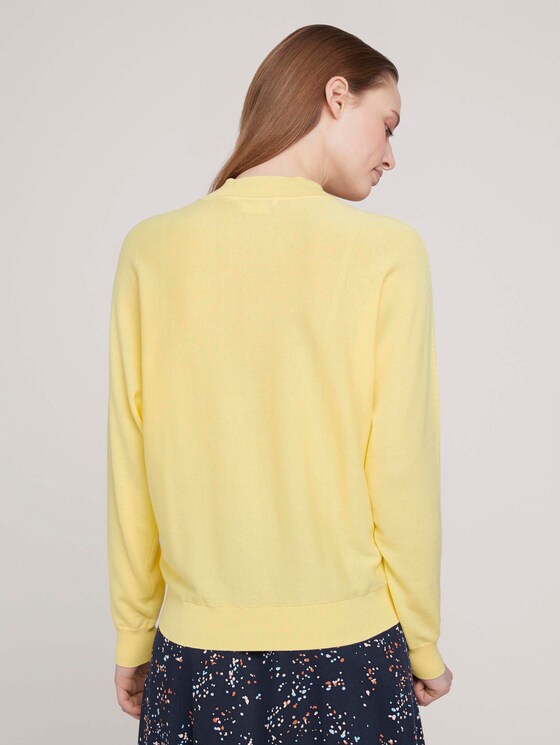 Strickpullover aus Bio-Baumwolle - Frauen - soft yellow Strickpullover aus Bio-Baumwolle - Frauen - soft yellow - 2 - TOM TAILOR Denim