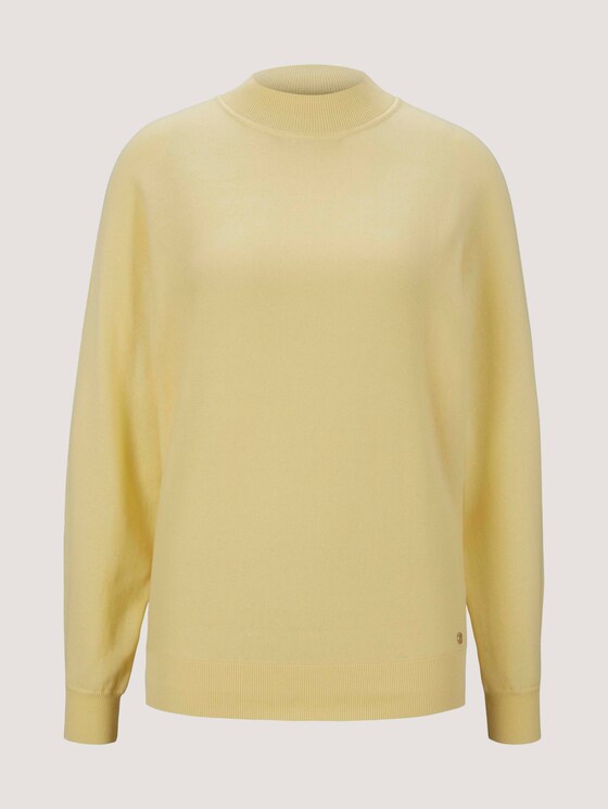 Strickpullover aus Bio-Baumwolle - Frauen - soft yellow Strickpullover aus Bio-Baumwolle - Frauen - soft yellow - 7 - TOM TAILOR Denim