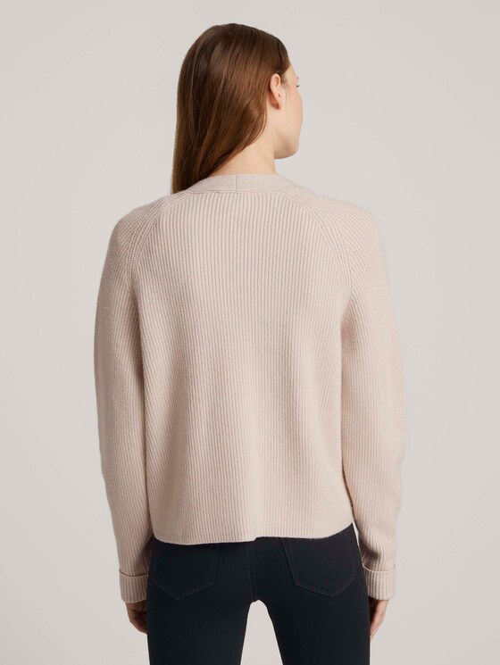 Vest met V-hals - Vrouwen - soft beige Vest met V-hals - Vrouwen - soft beige - 2 - TOM TAILOR Denim
