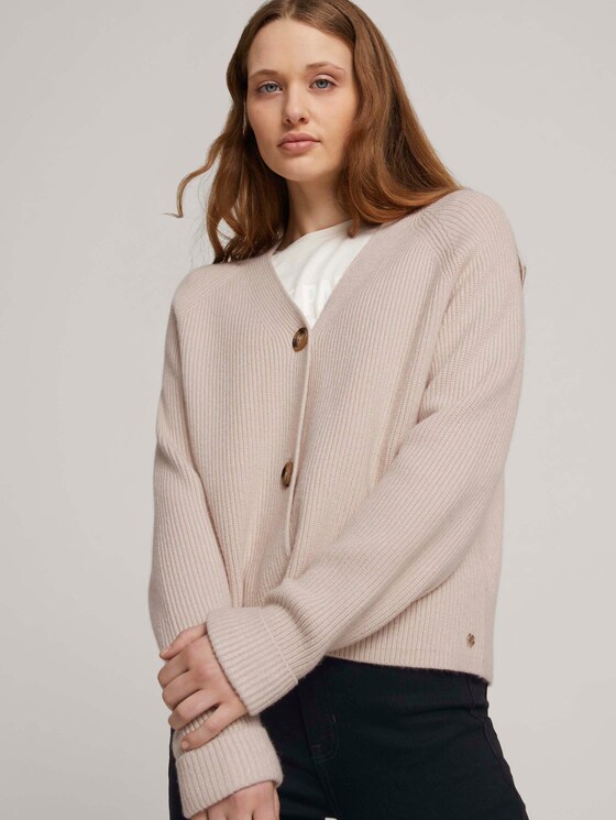 Vest met V-hals - Vrouwen - soft beige Vest met V-hals - Vrouwen - soft beige - 5 - TOM TAILOR Denim