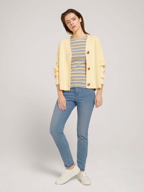 Cardigan mit V-Ausschnitt - Frauen - soft yellow Cardigan mit V-Ausschnitt - Frauen - soft yellow - 3 - TOM TAILOR Denim