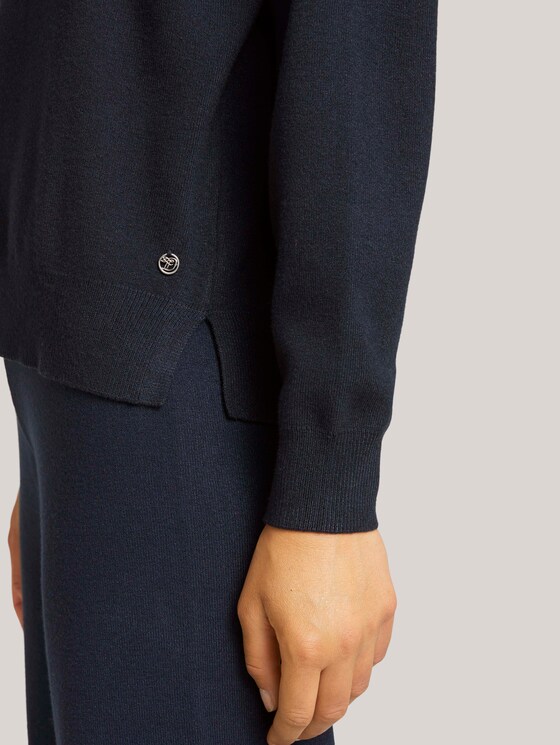 Hoodie with deep sleeve seams - Women - Sky Captain Blue Hoodie with deep sleeve seams - Women - Sky Captain Blue - 10 - TOM TAILOR Denim