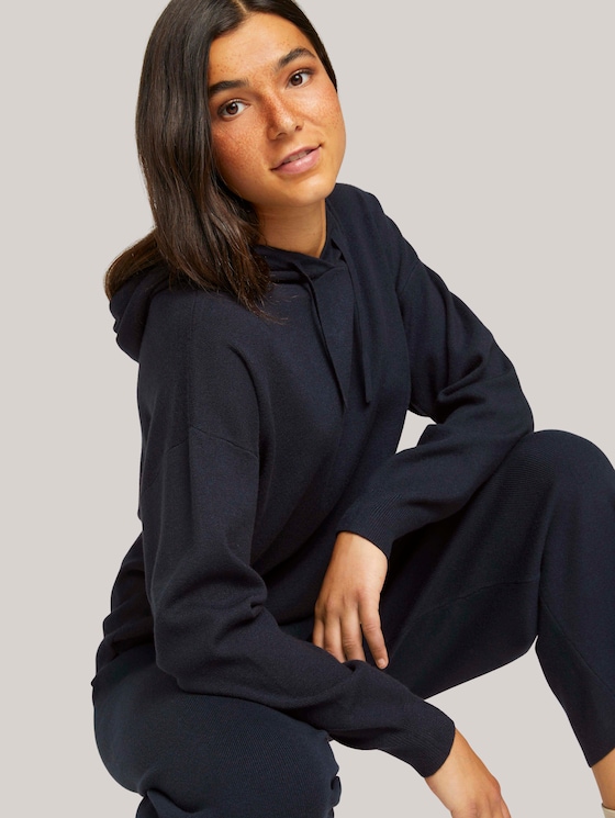 Hoodie with deep sleeve seams - Women - Sky Captain Blue Hoodie with deep sleeve seams - Women - Sky Captain Blue - 5 - TOM TAILOR Denim