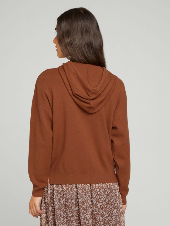 Hoodie mit tiefer Ärmelnaht - Frauen - amber brown Hoodie mit tiefer Ärmelnaht - Frauen - amber brown - 2 - TOM TAILOR Denim