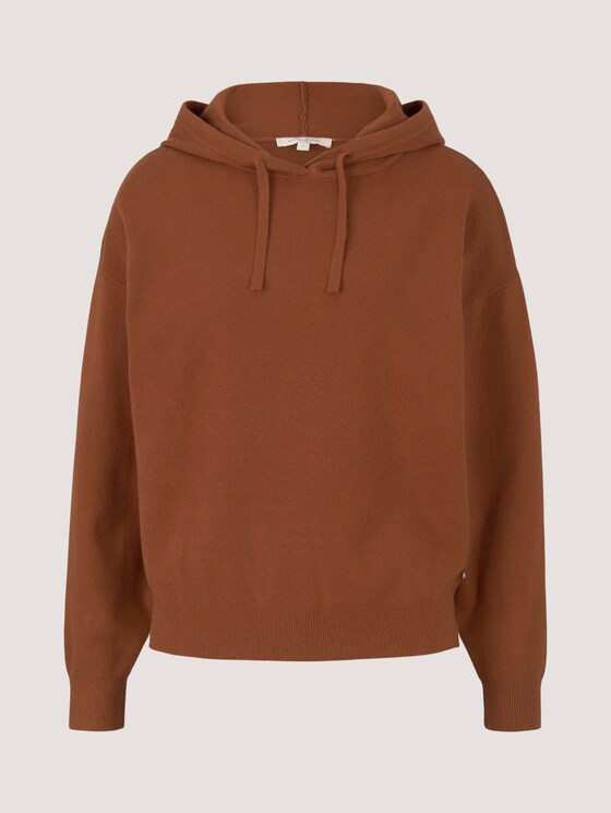Hoodie mit tiefer Ärmelnaht - Frauen - amber brown Hoodie mit tiefer Ärmelnaht - Frauen - amber brown - 7 - TOM TAILOR Denim