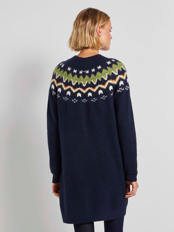 Mini-Strickkleid mit Shetland-Muster - Frauen - Real Navy Blue Mini-Strickkleid mit Shetland-Muster - Frauen - Real Navy Blue - 2 - TOM TAILOR Denim