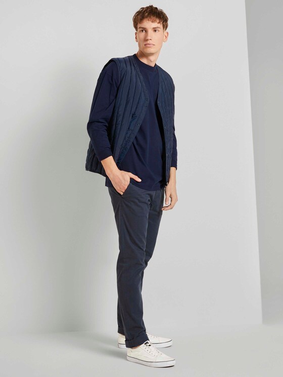 Langarmshirt mit Stehkragen - Männer - Sky Captain Blue Langarmshirt mit Stehkragen - Männer - Sky Captain Blue - 3 - TOM TAILOR Denim