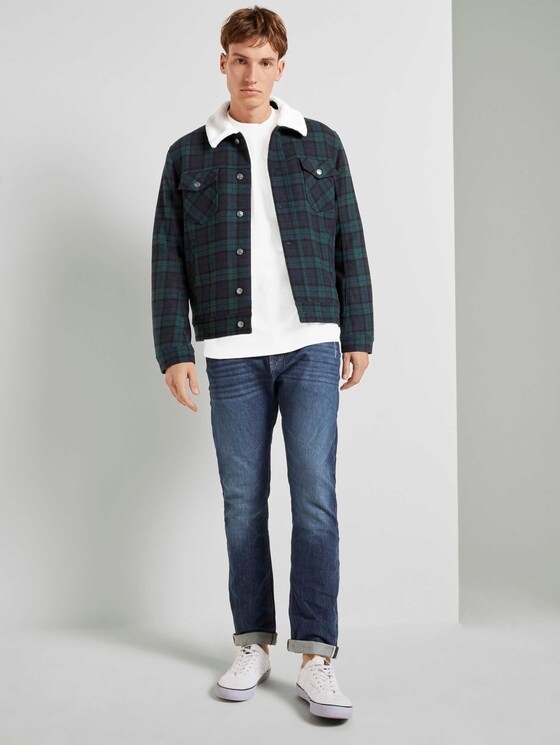 Langarmshirt mit Stehkragen - Männer - Wool White Langarmshirt mit Stehkragen - Männer - Wool White - 3 - TOM TAILOR Denim
