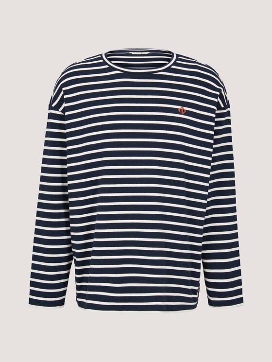 Gestreiftes Langarmshirt - Männer - navy white yd stripe Gestreiftes Langarmshirt - Männer - navy white yd stripe - 7 - TOM TAILOR Denim