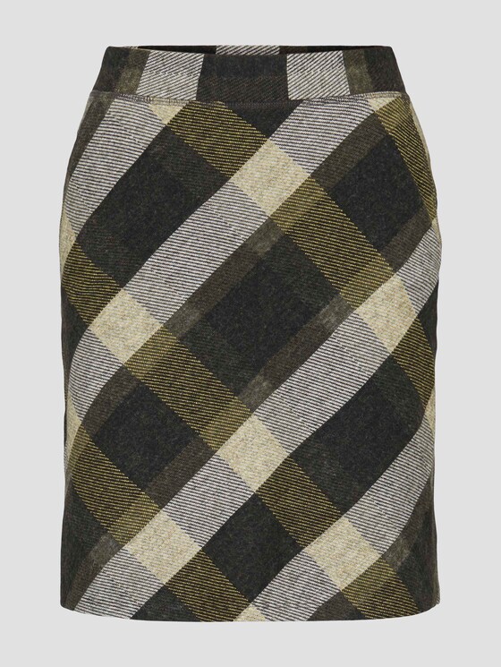 Karierter Minirock - Frauen - black yellow check knitted Karierter Minirock - Frauen - black yellow check knitted - 7 - TOM TAILOR