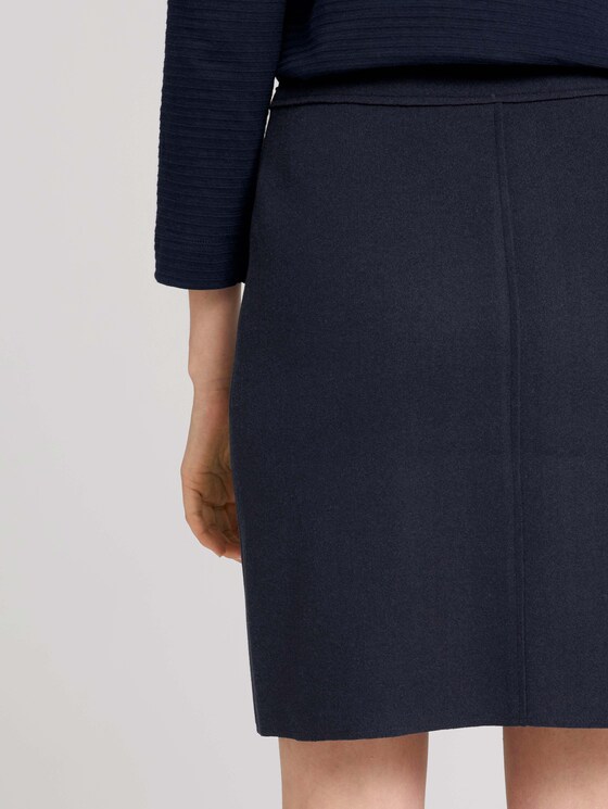 Mottled skirt - Women - Sky Captain Blue Mottled skirt - Women - Sky Captain Blue - 9 - TOM TAILOR