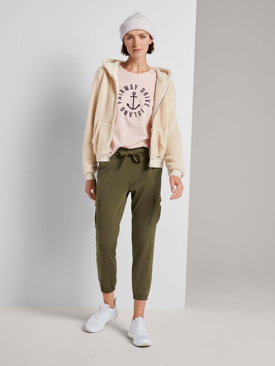 Embroidered T-shirt - Women - soft beige Embroidered T-shirt - Women - soft beige - 3 - TOM TAILOR Denim