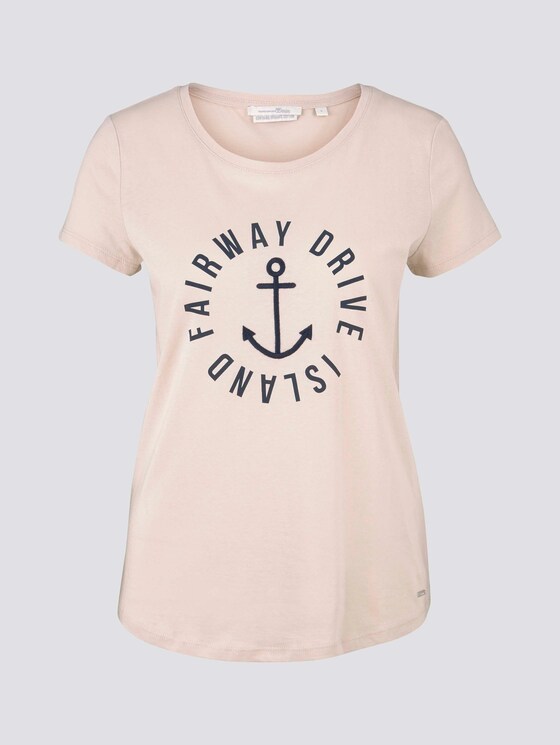 Embroidered T-shirt - Women - soft beige Embroidered T-shirt - Women - soft beige - 7 - TOM TAILOR Denim