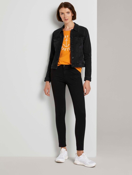 Embroidered T-shirt - Women - orange yellow Embroidered T-shirt - Women - orange yellow - 3 - TOM TAILOR Denim