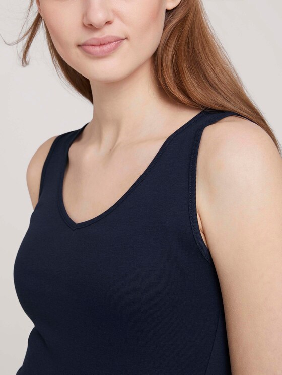Basic Top - Frauen - Real Navy Blue Basic Top - Frauen - Real Navy Blue - 9 - TOM TAILOR Denim