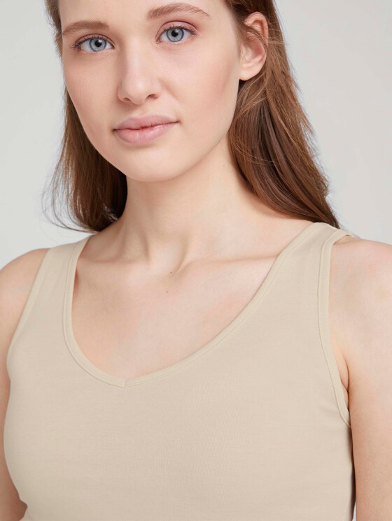 Basic Top - Frauen - soft creme beige Basic Top - Frauen - soft creme beige - 9 - TOM TAILOR Denim