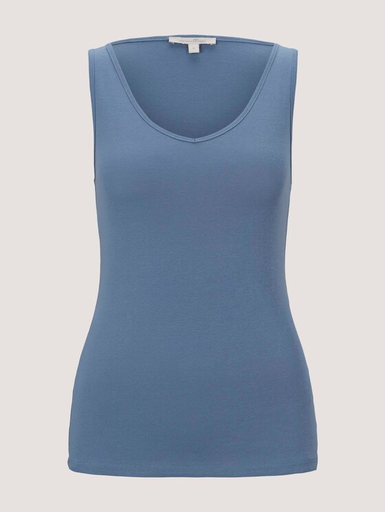 Basic Top - Frauen - soft mid blue Basic Top - Frauen - soft mid blue - 7 - TOM TAILOR Denim