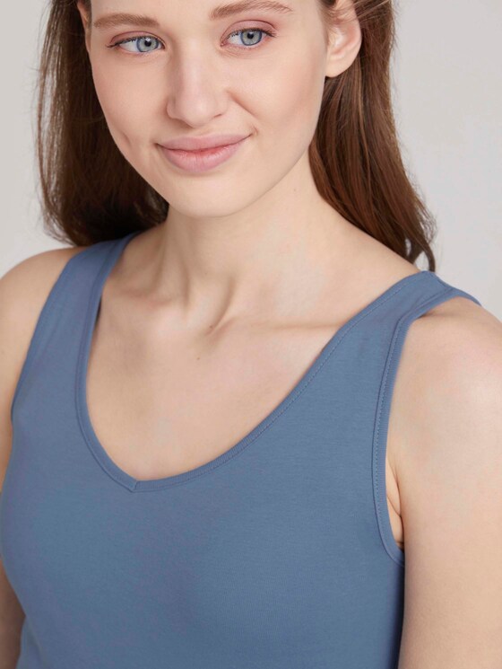 Basic Top - Frauen - soft mid blue Basic Top - Frauen - soft mid blue - 9 - TOM TAILOR Denim