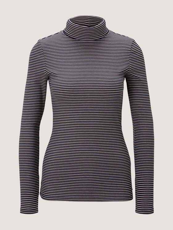 Gestreiftes Rollkragenshirt - Frauen - small navy creme stripe Gestreiftes Rollkragenshirt - Frauen - small navy creme stripe - 7 - TOM TAILOR Denim