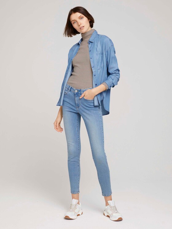 Gestreiftes Rollkragenshirt - Frauen - small creme navy stripe Gestreiftes Rollkragenshirt - Frauen - small creme navy stripe - 3 - TOM TAILOR Denim