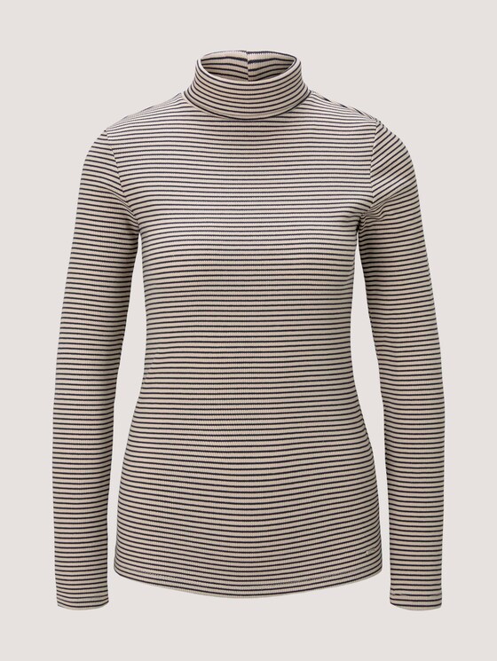 Gestreiftes Rollkragenshirt - Frauen - small creme navy stripe Gestreiftes Rollkragenshirt - Frauen - small creme navy stripe - 7 - TOM TAILOR Denim