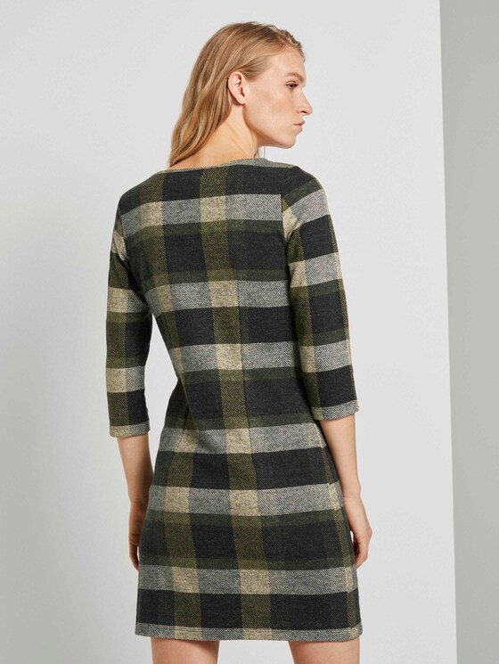 Gemustertes Jerseykleid - Frauen - black yellow check knitted Gemustertes Jerseykleid - Frauen - black yellow check knitted - 2 - TOM TAILOR