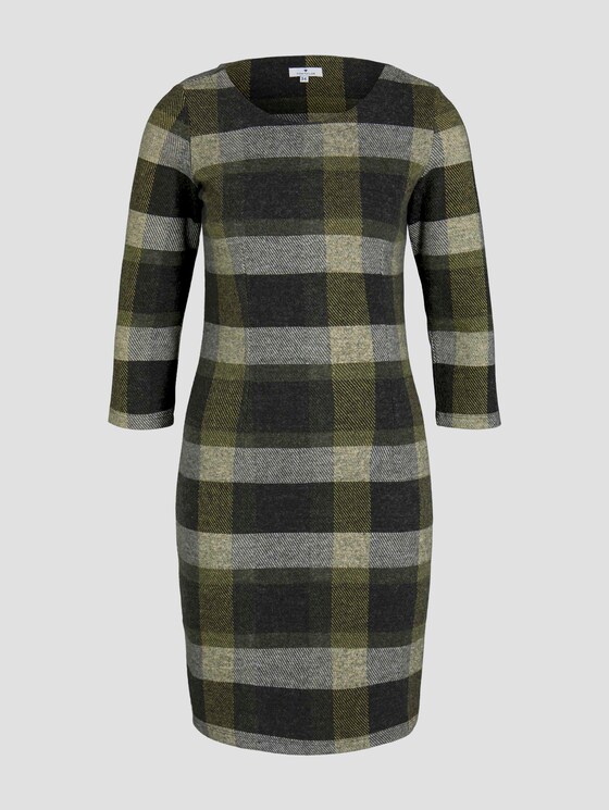 Gemustertes Jerseykleid - Frauen - black yellow check knitted Gemustertes Jerseykleid - Frauen - black yellow check knitted - 7 - TOM TAILOR