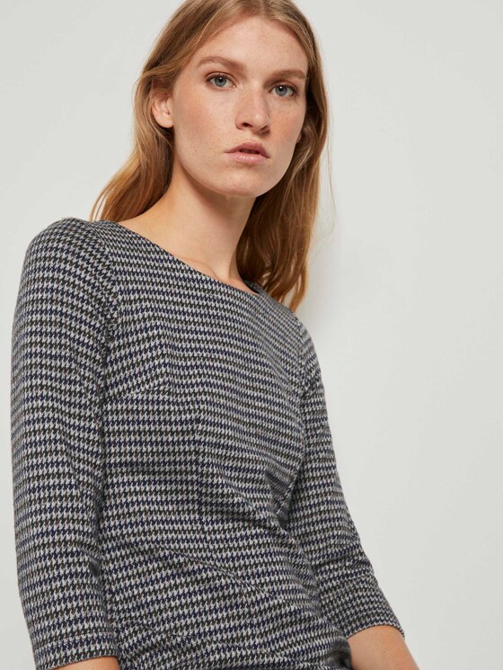 Gemustertes Jerseykleid - Frauen - beige brown check Gemustertes Jerseykleid - Frauen - beige brown check - 9 - TOM TAILOR