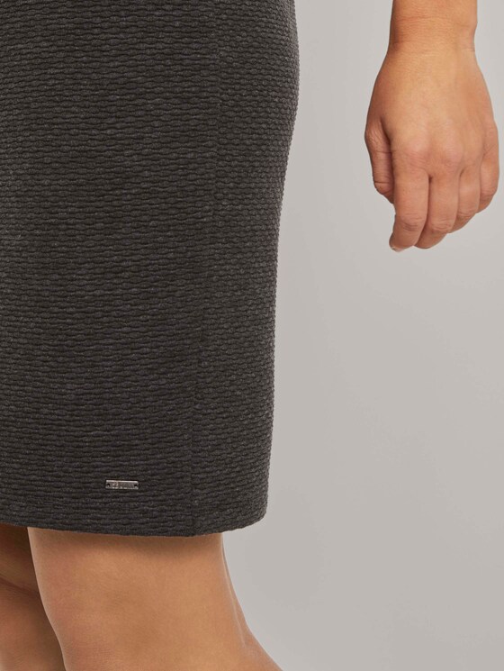 Meliertes Minikleid mit Ärmeldetail - Frauen - Shale Grey Melange Meliertes Minikleid mit Ärmeldetail - Frauen - Shale Grey Melange - 10 - TOM TAILOR Denim