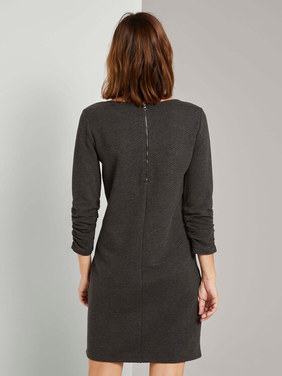 Meliertes Minikleid mit Ärmeldetail - Frauen - Shale Grey Melange Meliertes Minikleid mit Ärmeldetail - Frauen - Shale Grey Melange - 2 - TOM TAILOR Denim