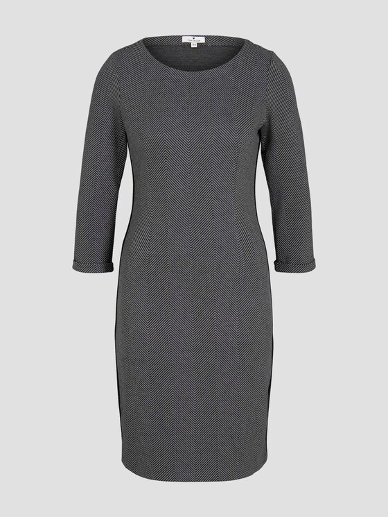 Etuikleid mit Fischgrätmuster - Frauen - dark grey herringbone Etuikleid mit Fischgrätmuster - Frauen - dark grey herringbone - 7 - TOM TAILOR