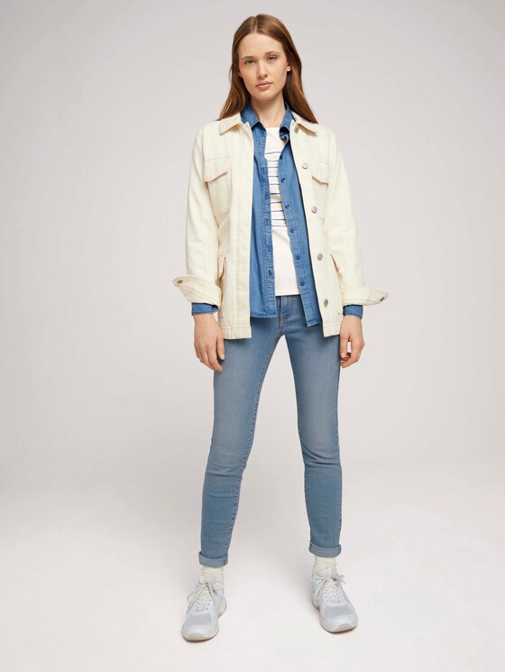 gestreiftes Langarmshirt - Frauen - blue creme yellow stripe gestreiftes Langarmshirt - Frauen - blue creme yellow stripe - 3 - TOM TAILOR Denim